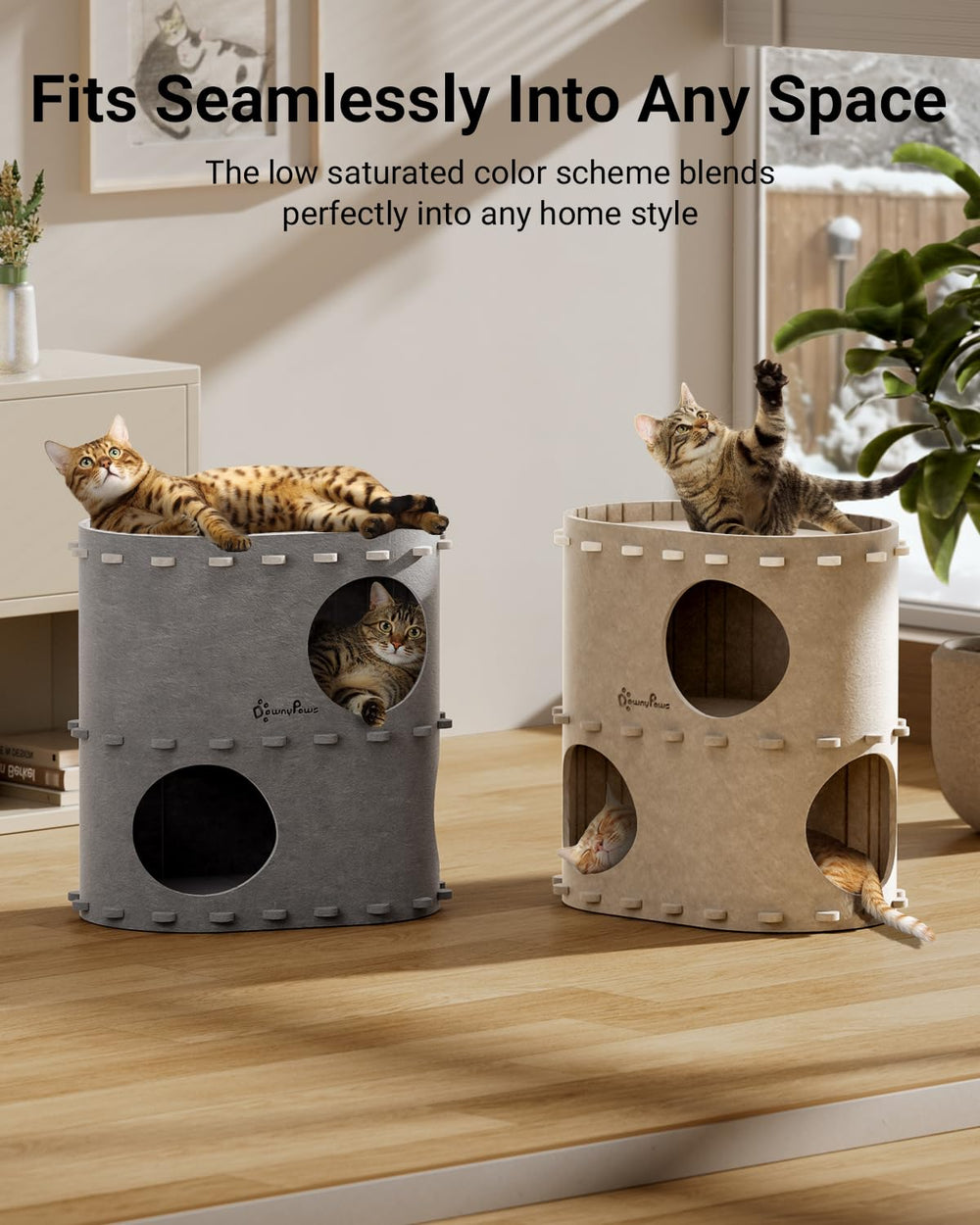 Diseño plegable DownyPaws para guardar fácilmente cuando no se usa