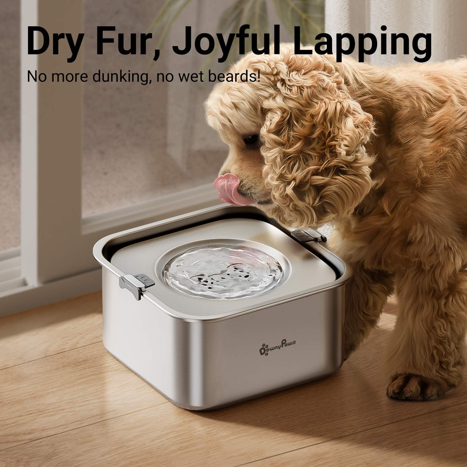 DownyPaws materiales inoxidables y duraderos para uso diario