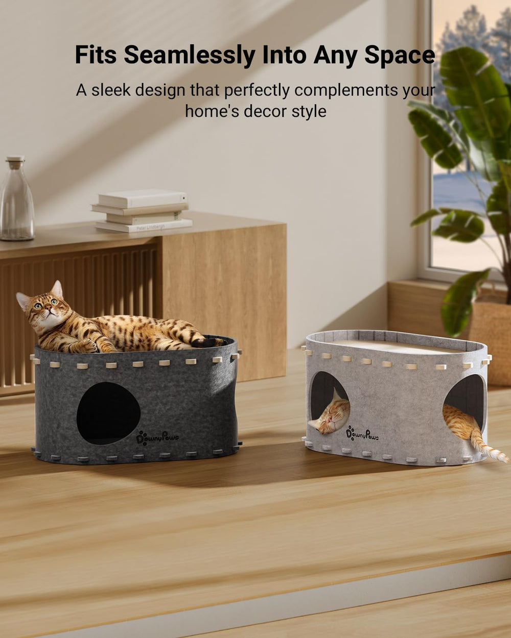 DownyPaws PeekaPurr montaje fácil para uso rápido