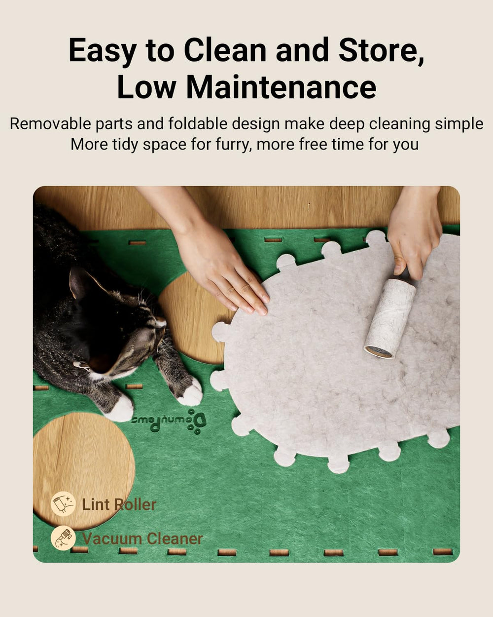 DownyPaws perchas elevadas, observación cómoda para gatos curiosos.