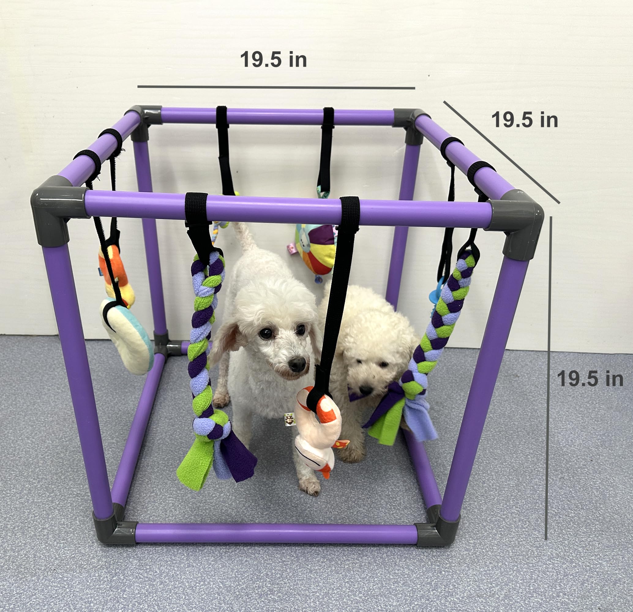 DOZZOPET Estructura de PVC segura con bordes redondeados.