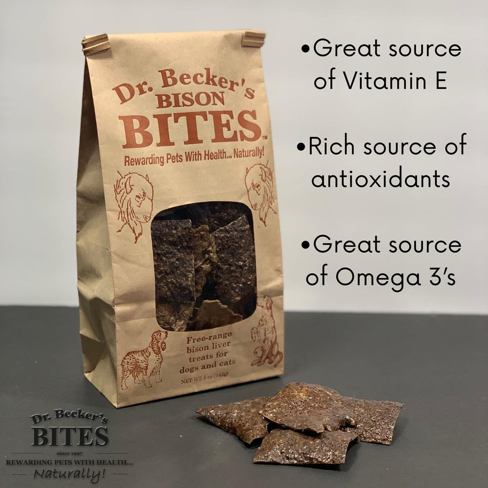 Dr. Becker's Bison Bites premio de entrenamiento para perros y gatos