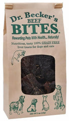 Dr. Becker's Original Beef Bites empaque 5 oz, premio sabroso para perros y gatos