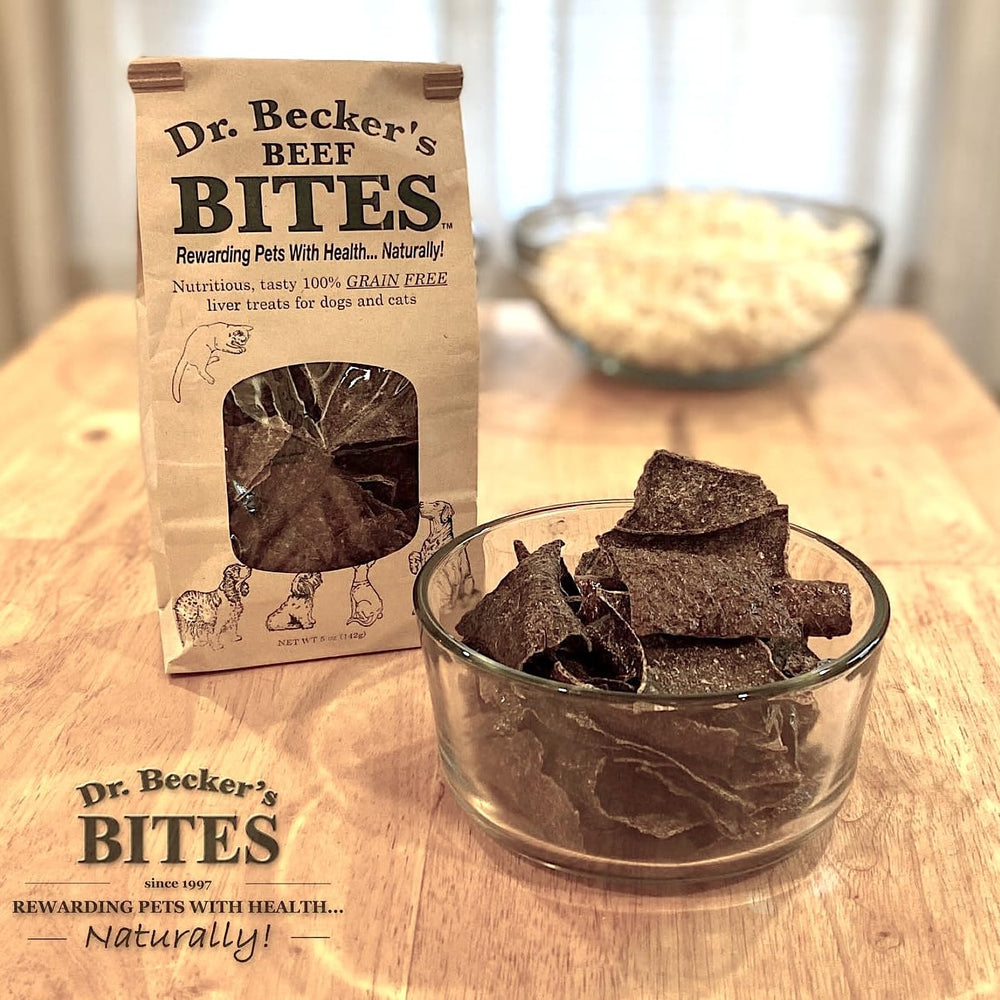 Dr. Becker's premios versátiles para perros y gatos.