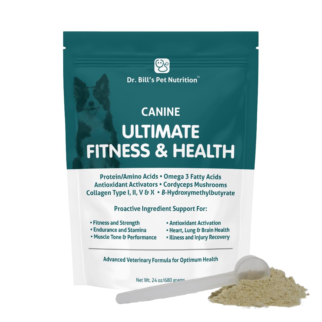 Dr. Bill's Canine Ultimate Fitness frasco de pastillas para energía diaria