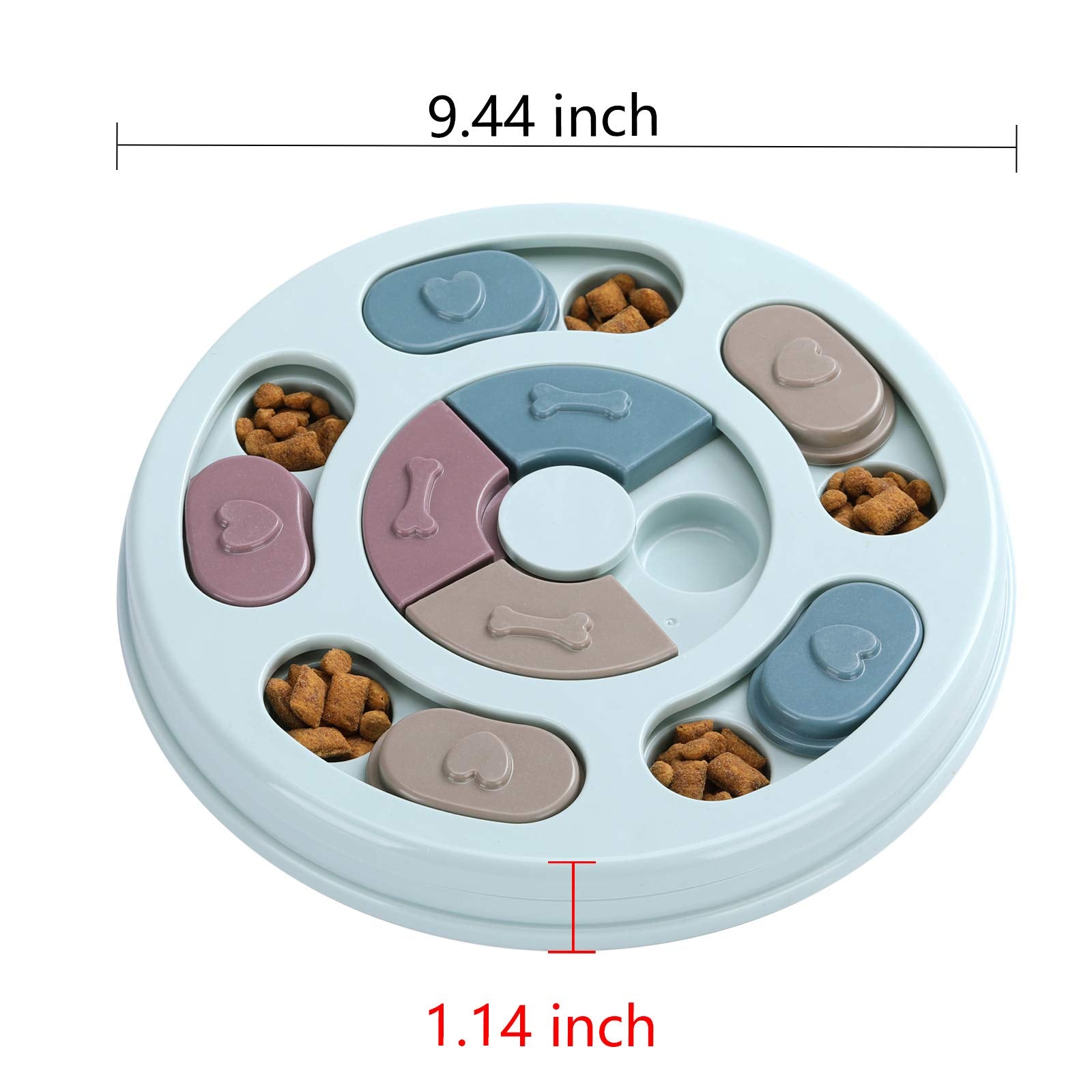 DR CATCH Puzzle deslizable para alimento, promueve comer despacio y mayor control