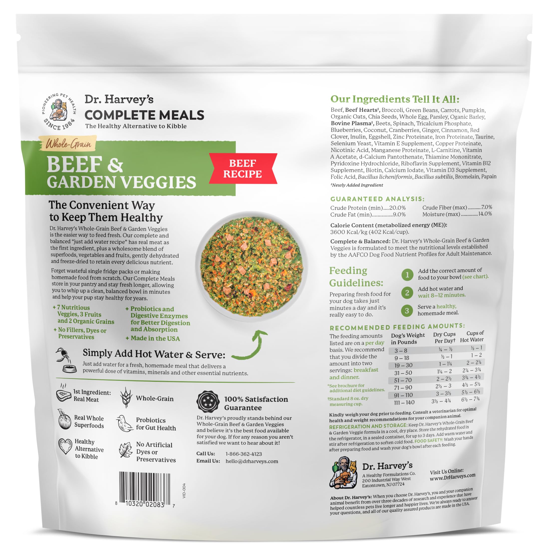 Dr. Harvey's, adecuada para todas las razas y tamaños de perros.