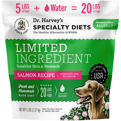 Dr. Harvey's Dieta Limitada con salmón e ingredientes naturales para sensibilidades.
