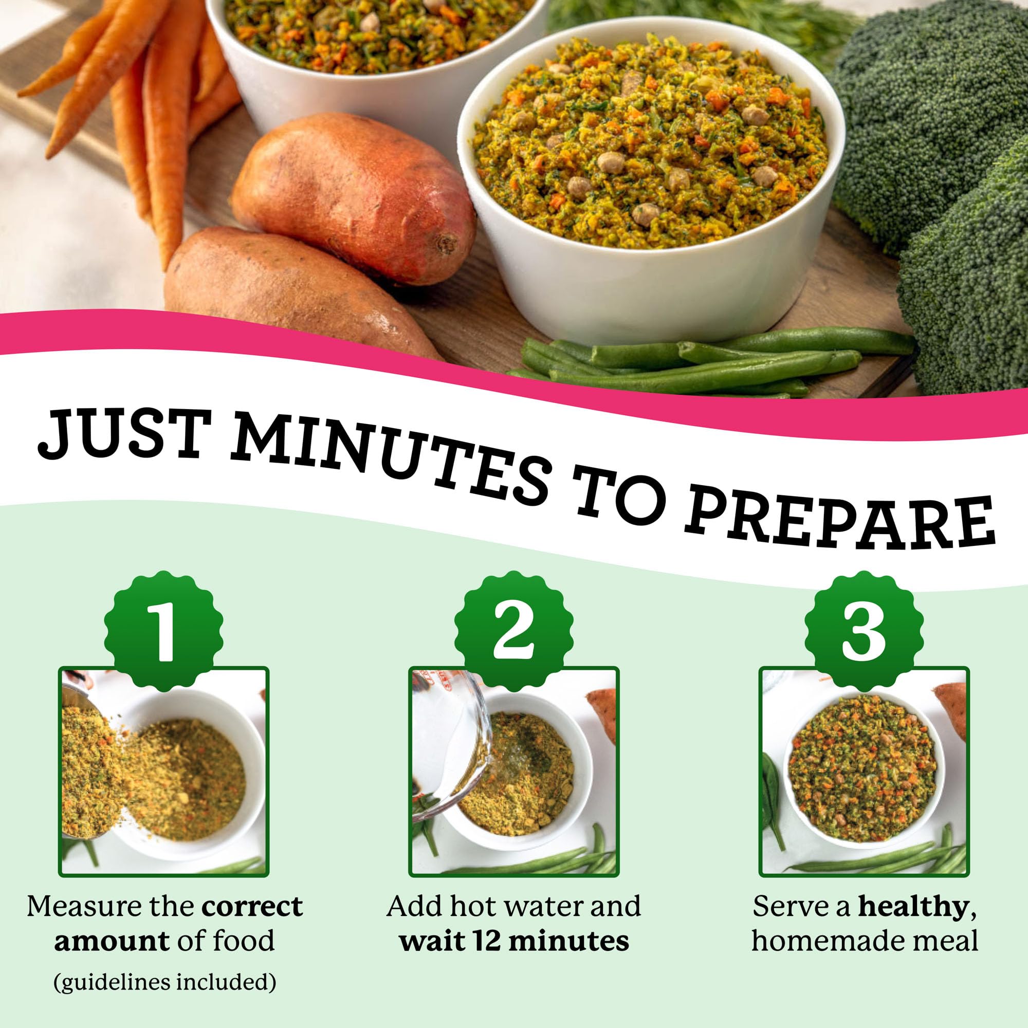 Preparación rápida de Dr. Harvey's Salmón en minutos para tu perro.