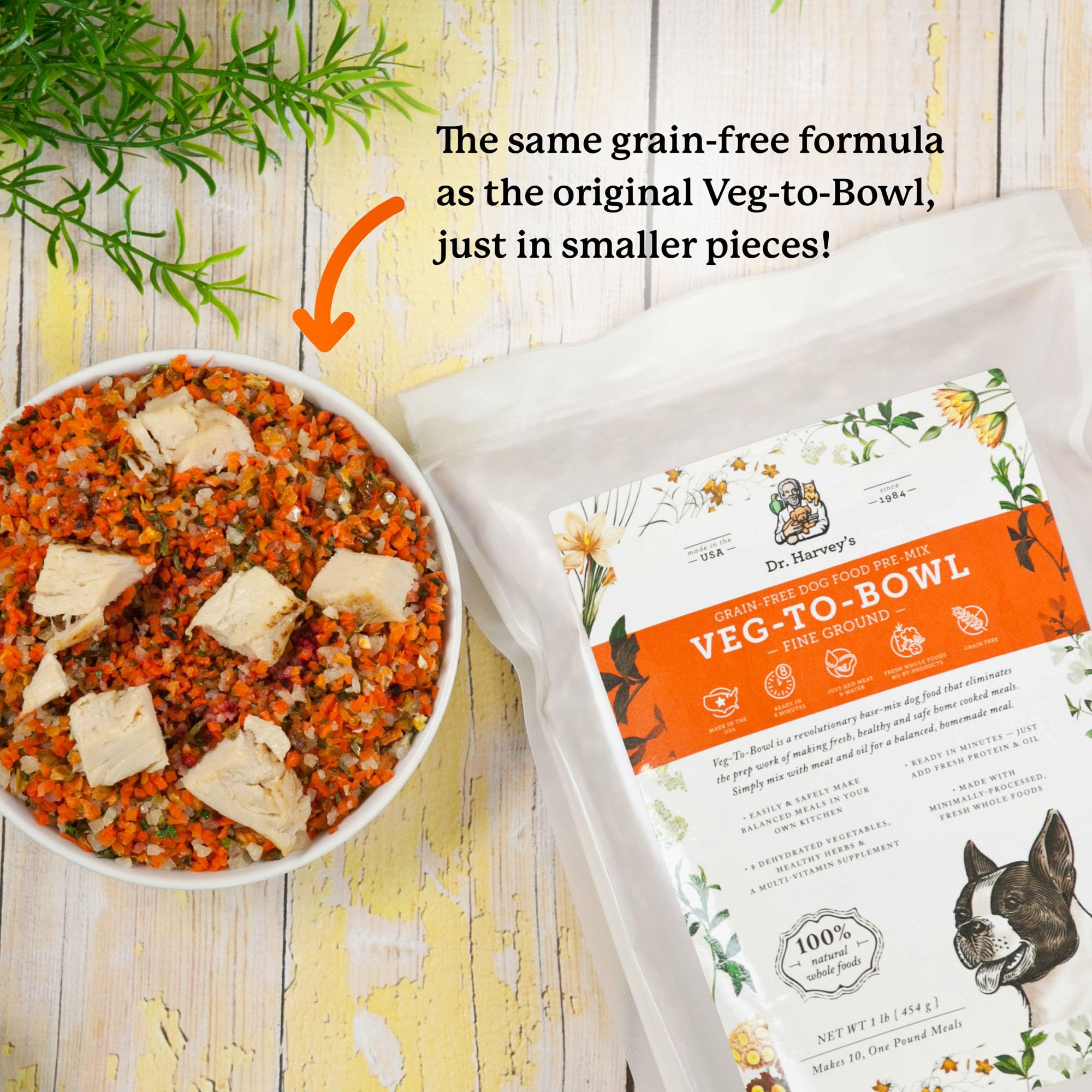 Veg-To-Bowl ideal para perros pequeños y seniors