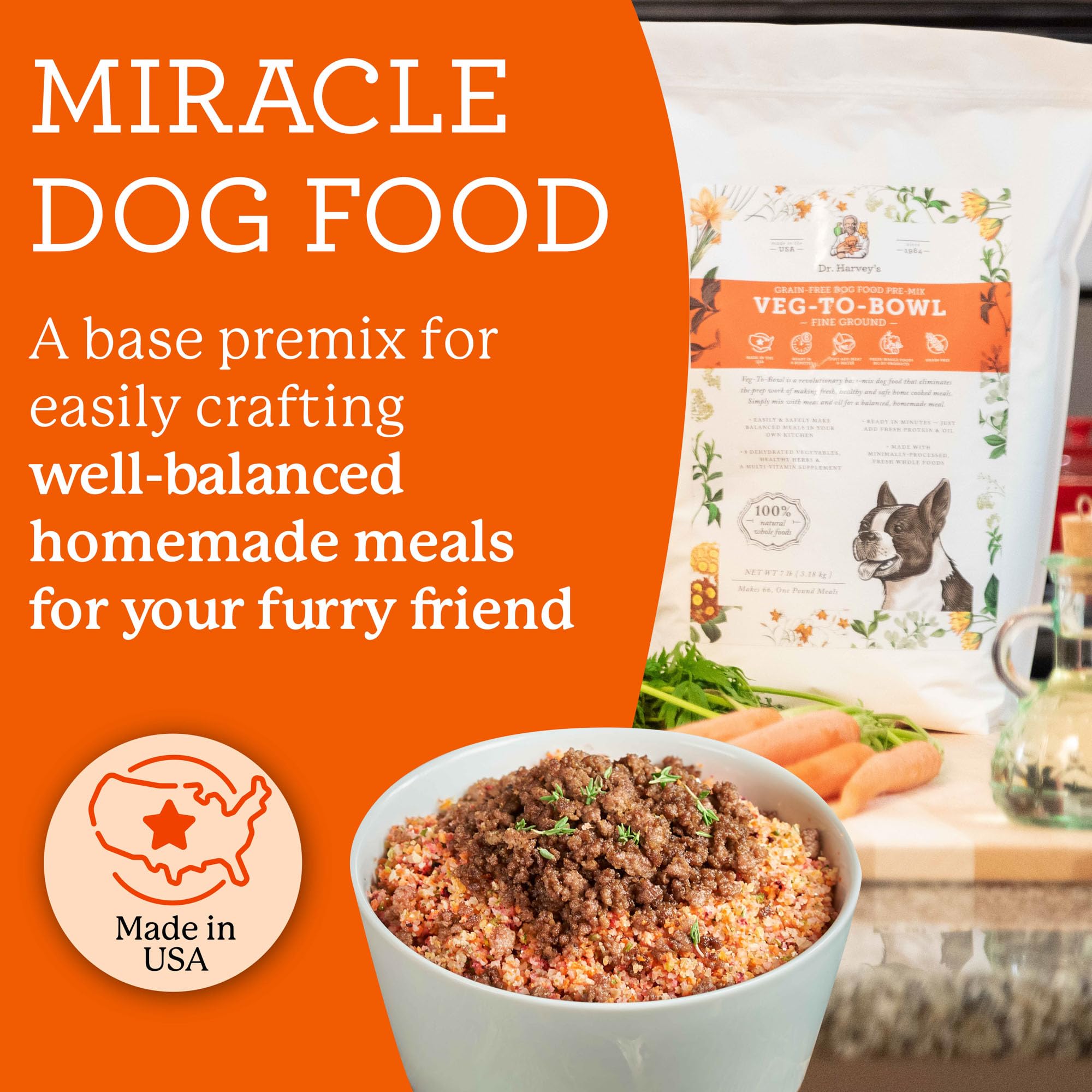 Veg-To-Bowl vegetales deshidratados con nutrientes para perros