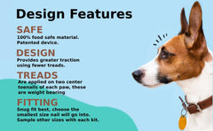 Dr. McHenry's Dog Toe Treads diseño discreto para movilidad diaria.