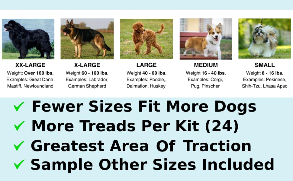 Dr. McHenry's Dog Toe Treads talla XL para perros de 60 a 150 lb.