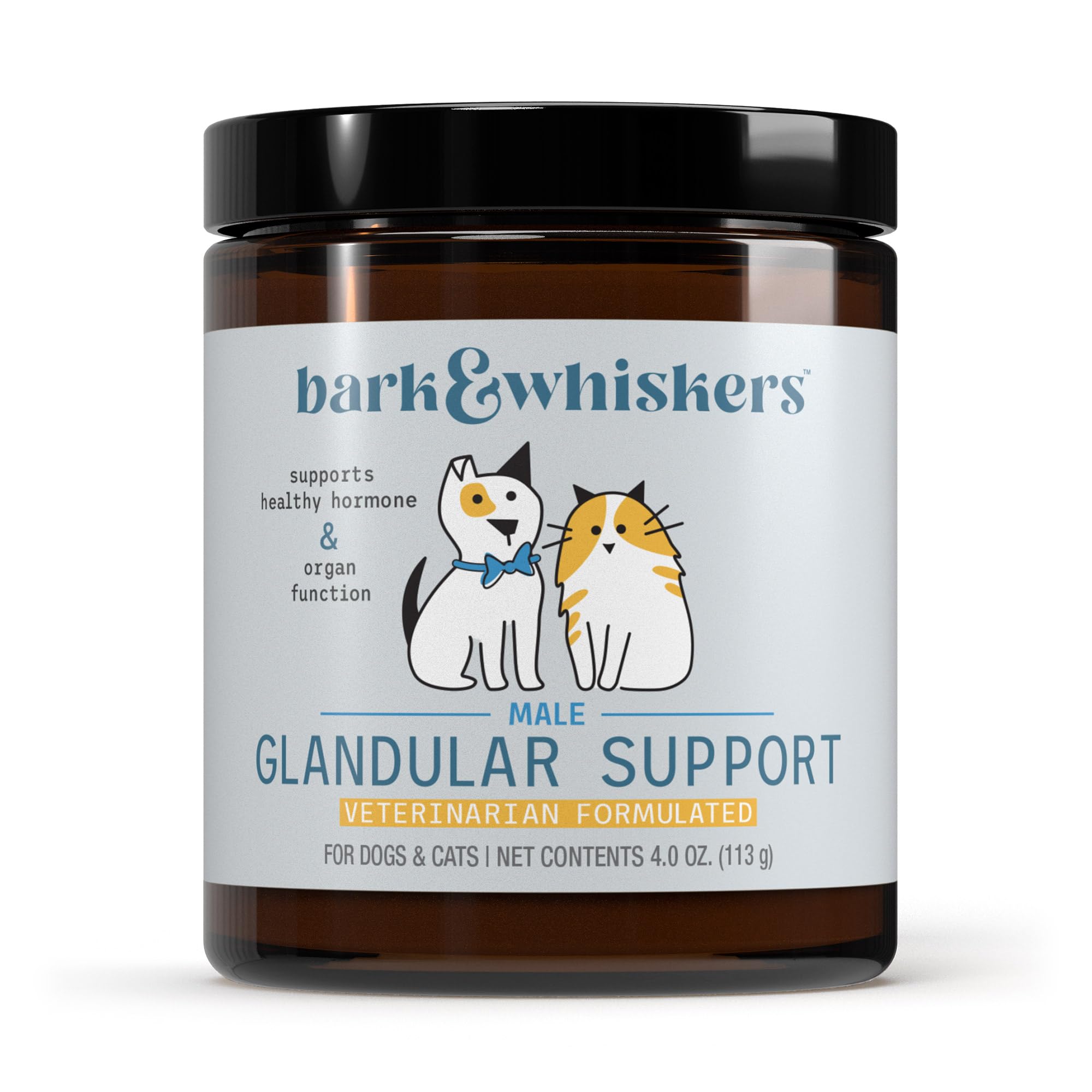 Dr. Mercola Bark & Whiskers: bote de polvo listo para espolvorear en la comida diaria