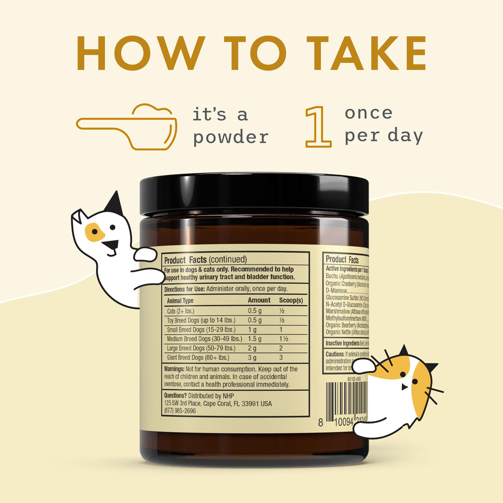 Dr. Mercola Bark y Whiskers contiene arándano para apoyo urinario natural.