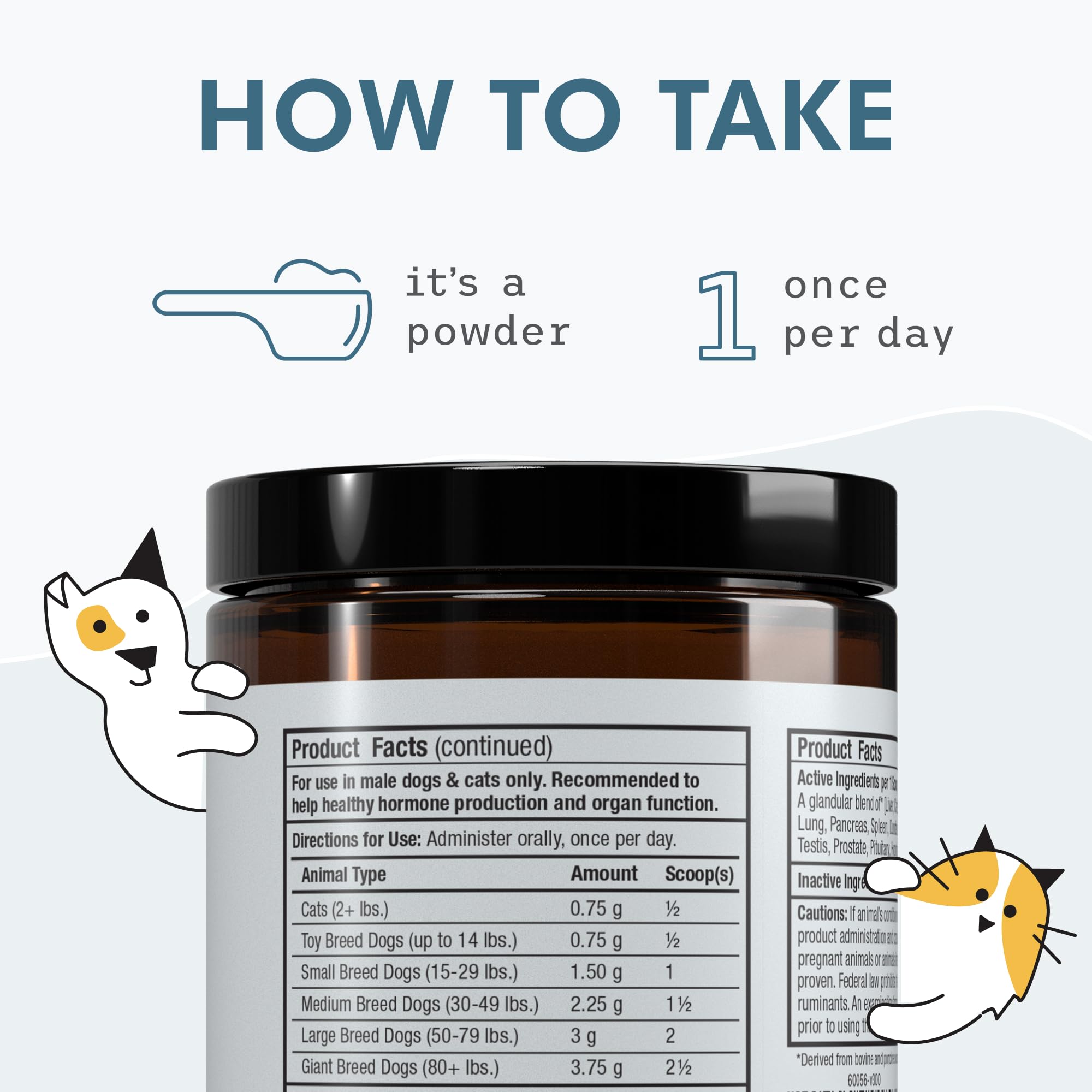 Dr. Mercola Bark & Whiskers: cuchara medidora para dosis diarias