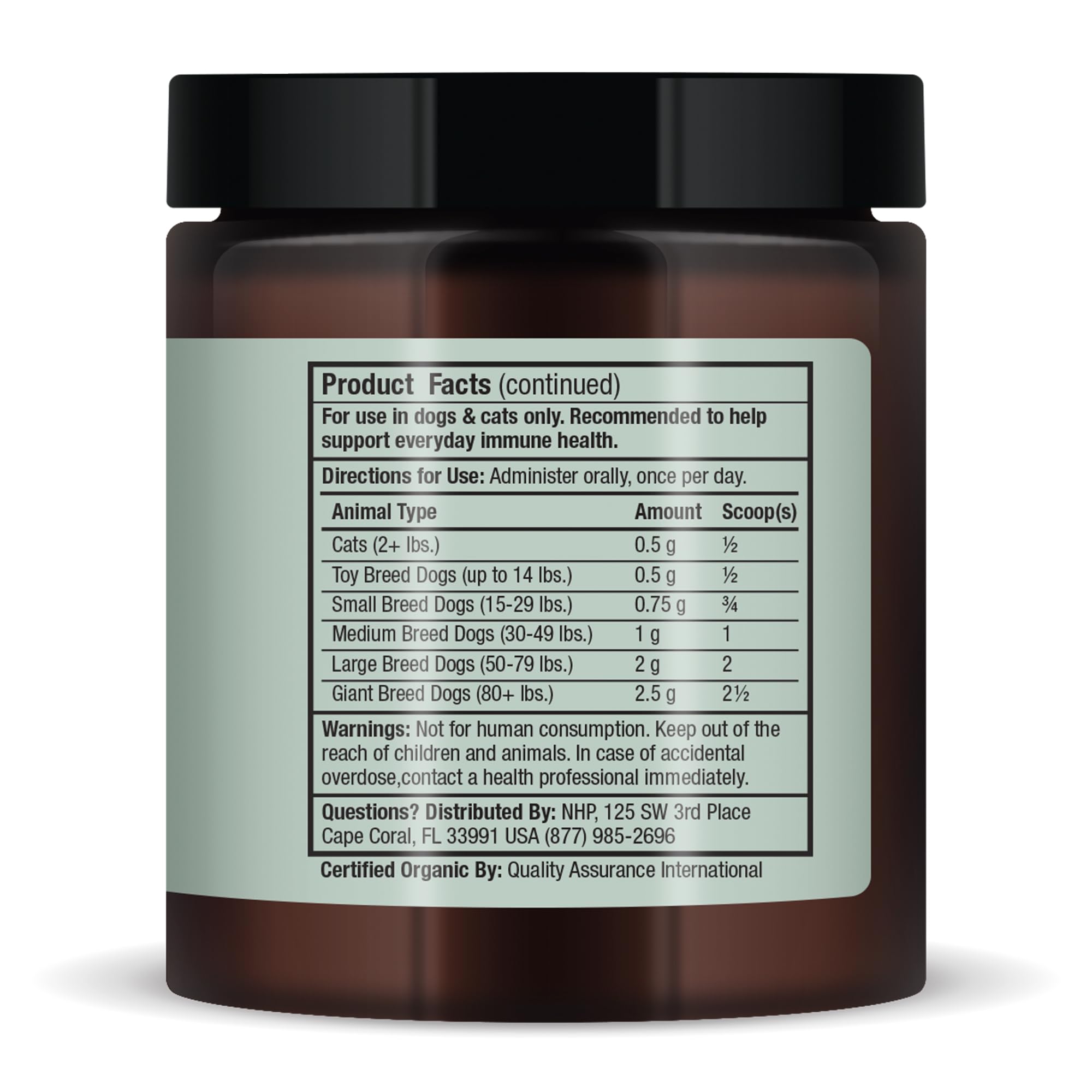 Dr. Mercola Bark Whiskers mezcla de hongo natural para nutrición diaria.