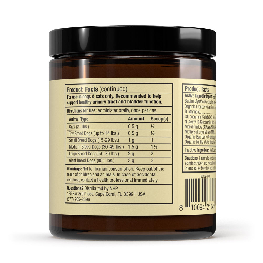 Dr. Mercola Bark y Whiskers textura fina lista para mezclar en comida.