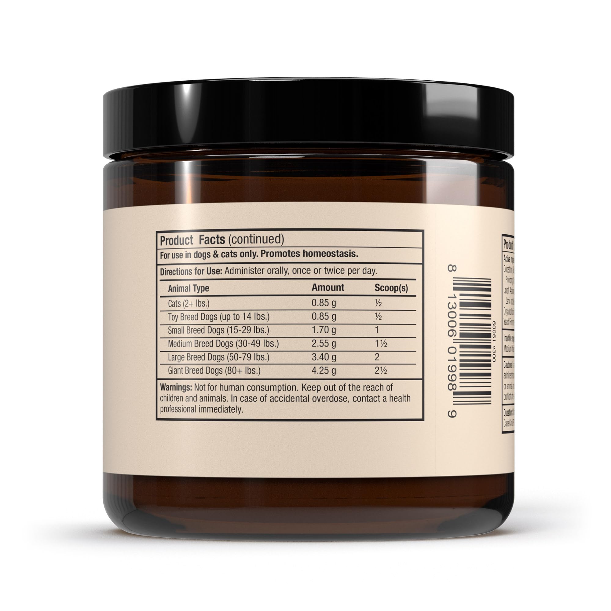 Arabinogalactano en Bark & Whiskers para equilibrio inmunitario.