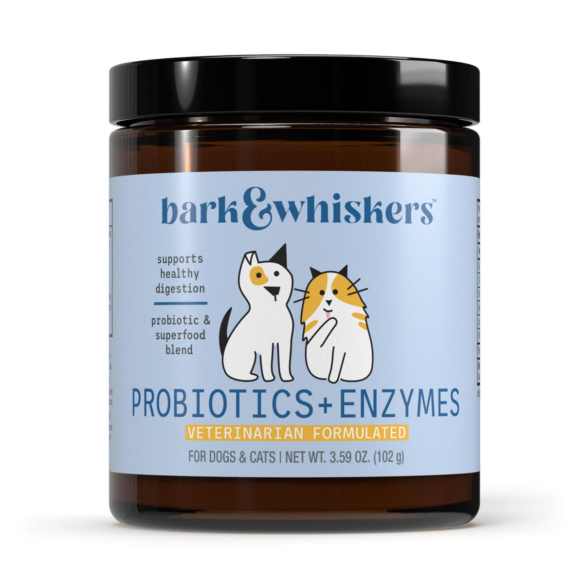 Dr. Mercola Bark & Whiskers envase para apoyo digestivo diario