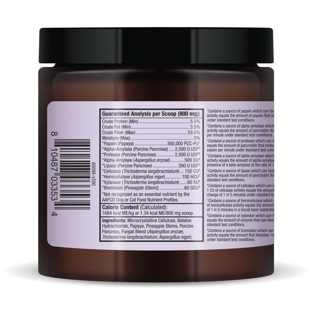 Dr. Mercola Bark & Whiskers polvo sobre alimento seco para mejor digestión
