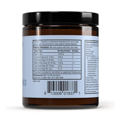 Dr. Mercola Bark & Whiskers etiqueta del producto con ingredientes naturales
