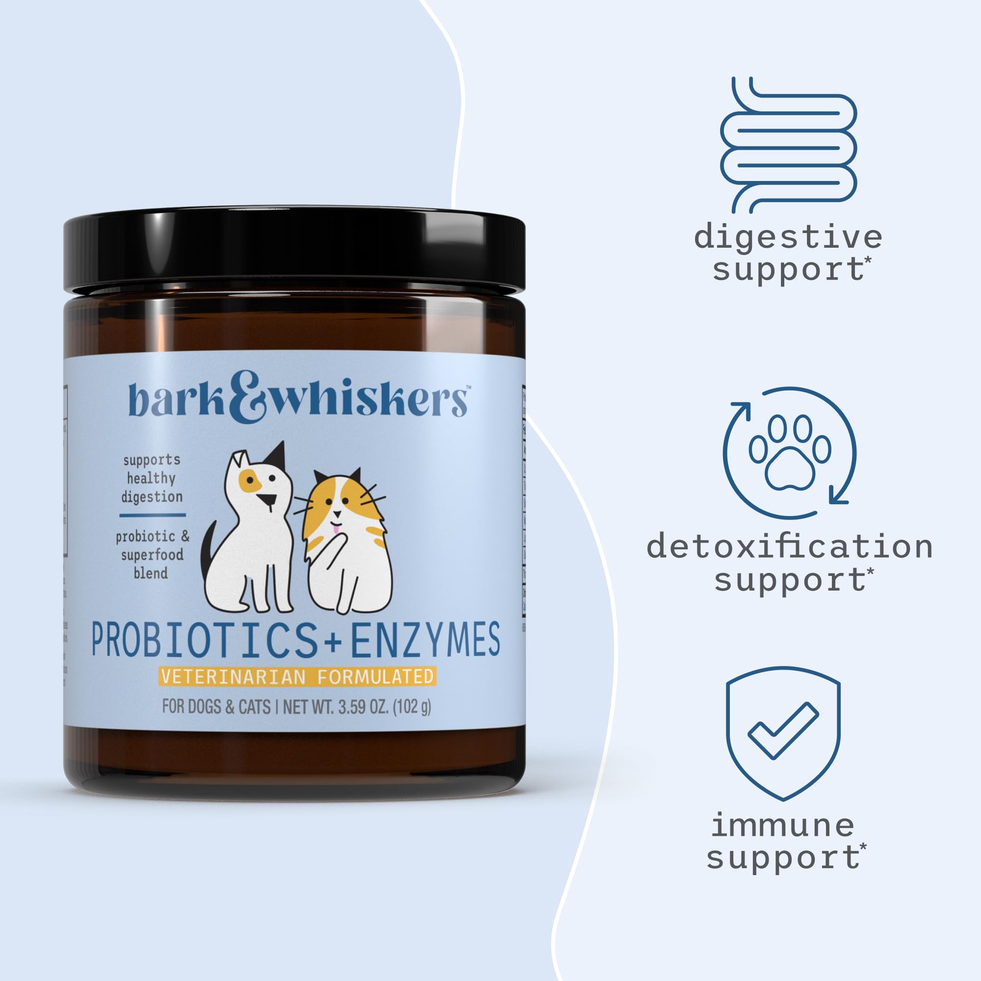 Dr. Mercola Bark & Whiskers mezcla de enzimas digestivas para digestión
