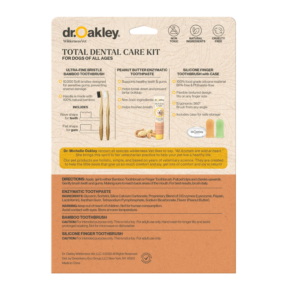Cepillos dentales suaves para perros de Dr. Oakley, uso diario