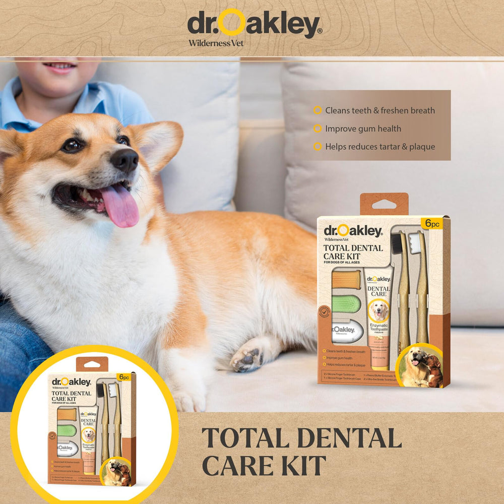 Perro feliz tras cepillado con Dr. Oakley