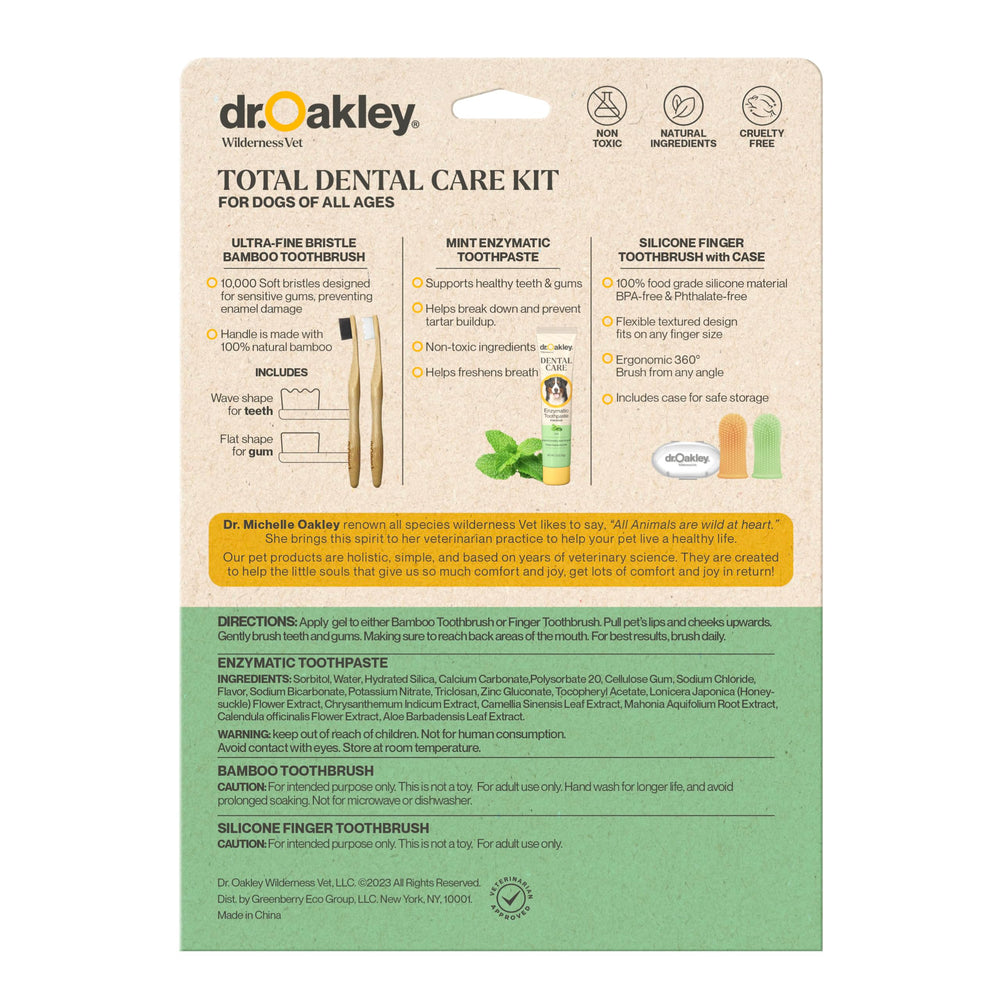Cepillo de dedo de silicona Dr. Oakley para acceso a zonas difíciles.