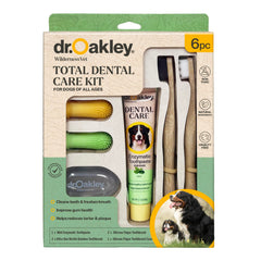 Dr. Oakley kit dental para perros con pasta dental natural para aliento más fresco.
