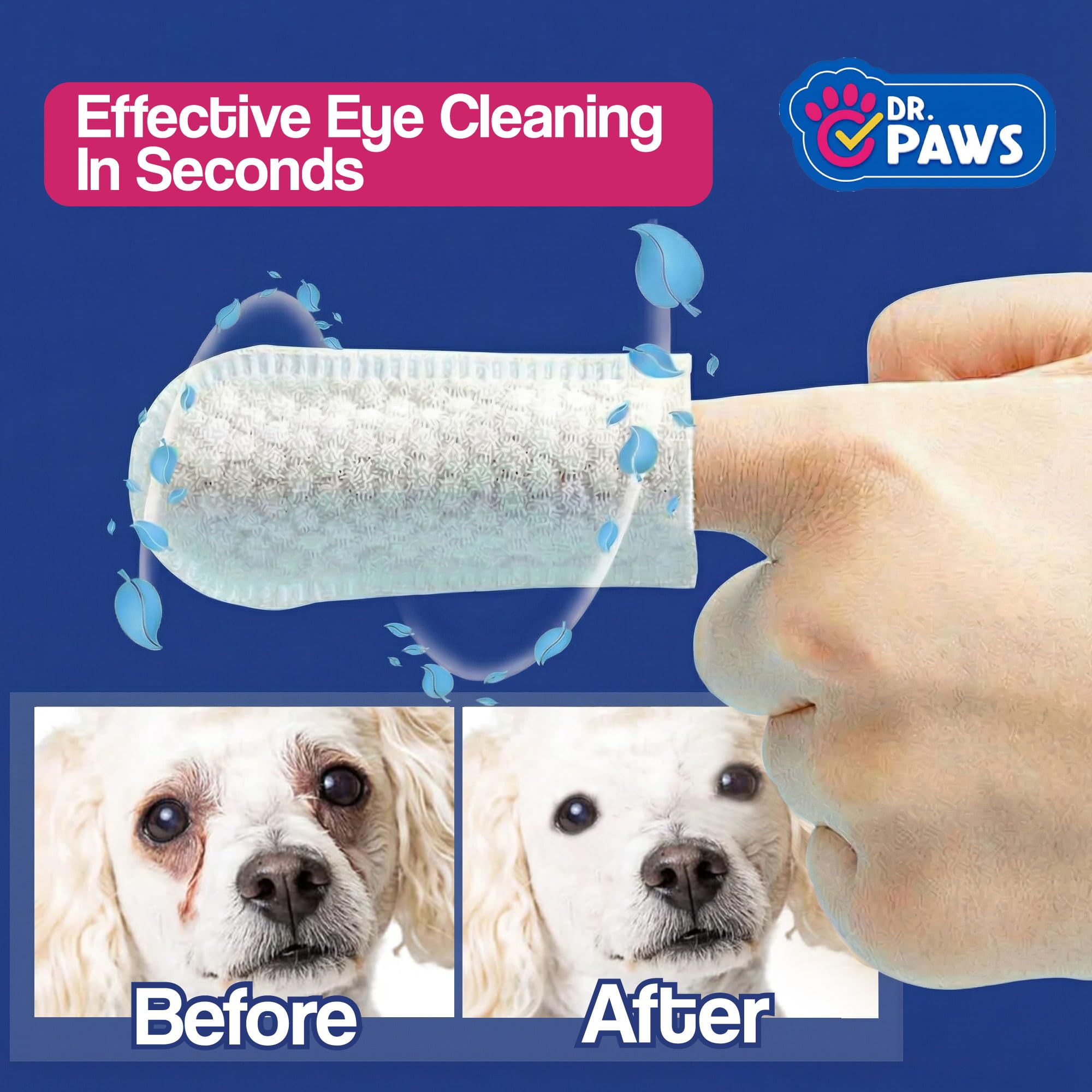 Dr. Paws Choice: cuidado ocular diario para mascotas, uso práctico en casa.