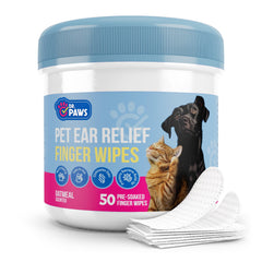 Dr. Paws Choice: toallitas dedo orejas perro, limpieza precisa y suave.