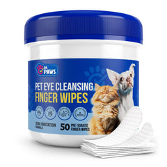Dr. Paws Choice: toallitas ojos dedo para limpieza facial rápida y suave.