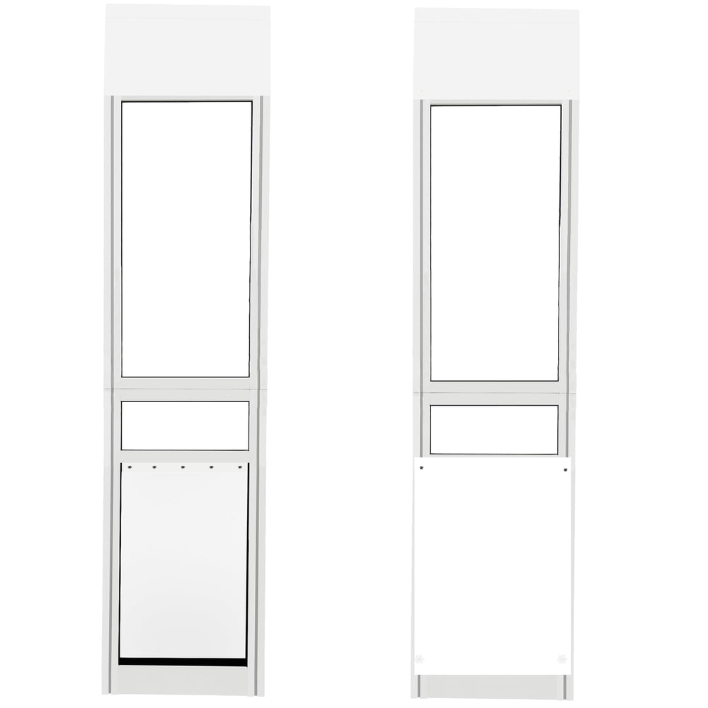 Dreampedal puerta perros: panel deslizante para puerta corredera, acceso cómodo para mascotas.