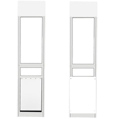 Dreampedal puerta perros: panel deslizante para puerta corredera, acceso cómodo para mascotas.