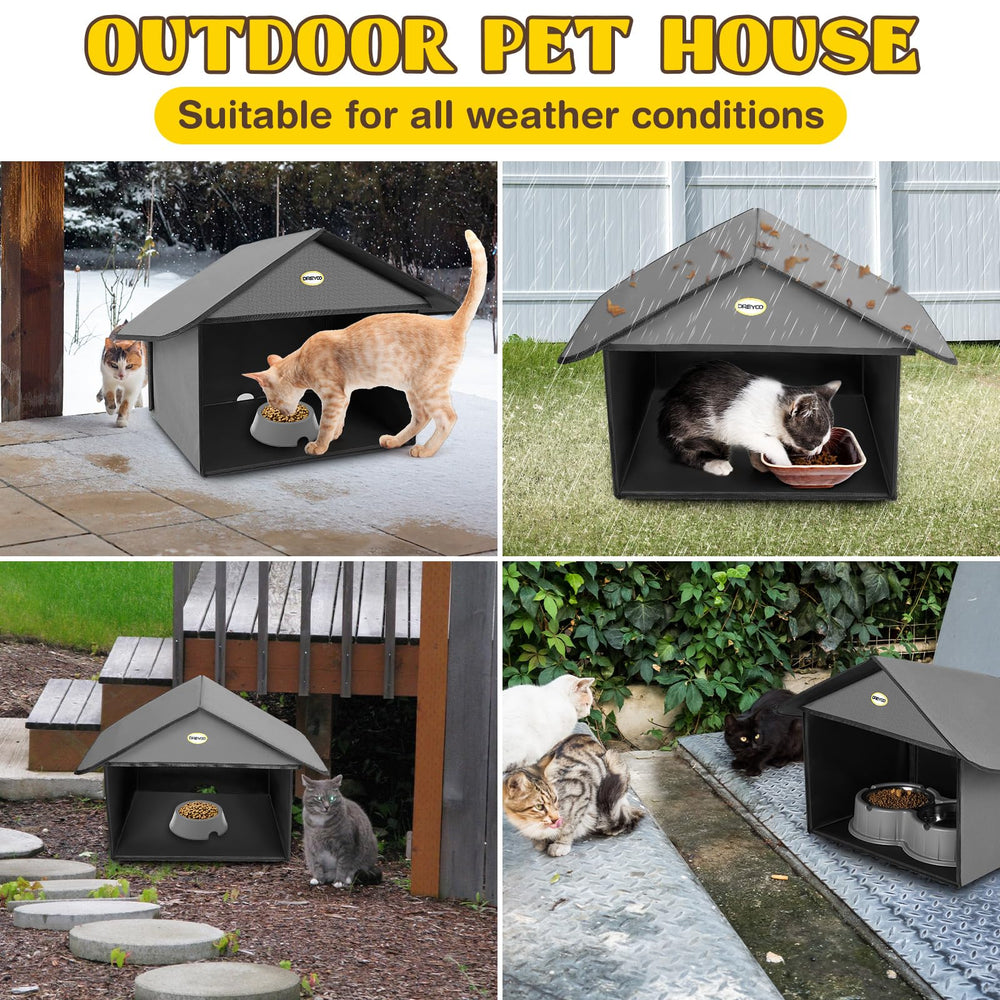 Dreyoo estación al aire libre para gatos, uso diario seguro
