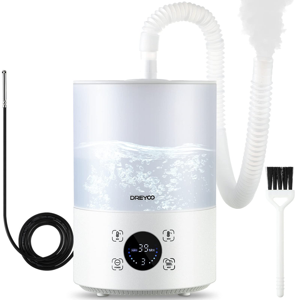 Dreyoo fogger terrario con pantalla digital para ajustar humedad con precisión.