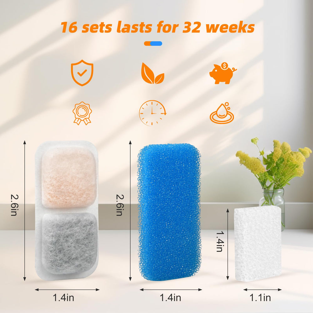 DrFlito bebederos-gatos, sistema de filtración multicapa para agua limpia