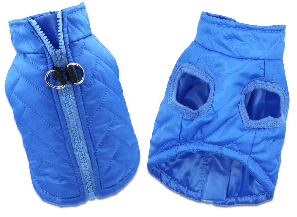 DroolingDog abrigo para perro pequeño con cremallera fácil de poner y quitar.