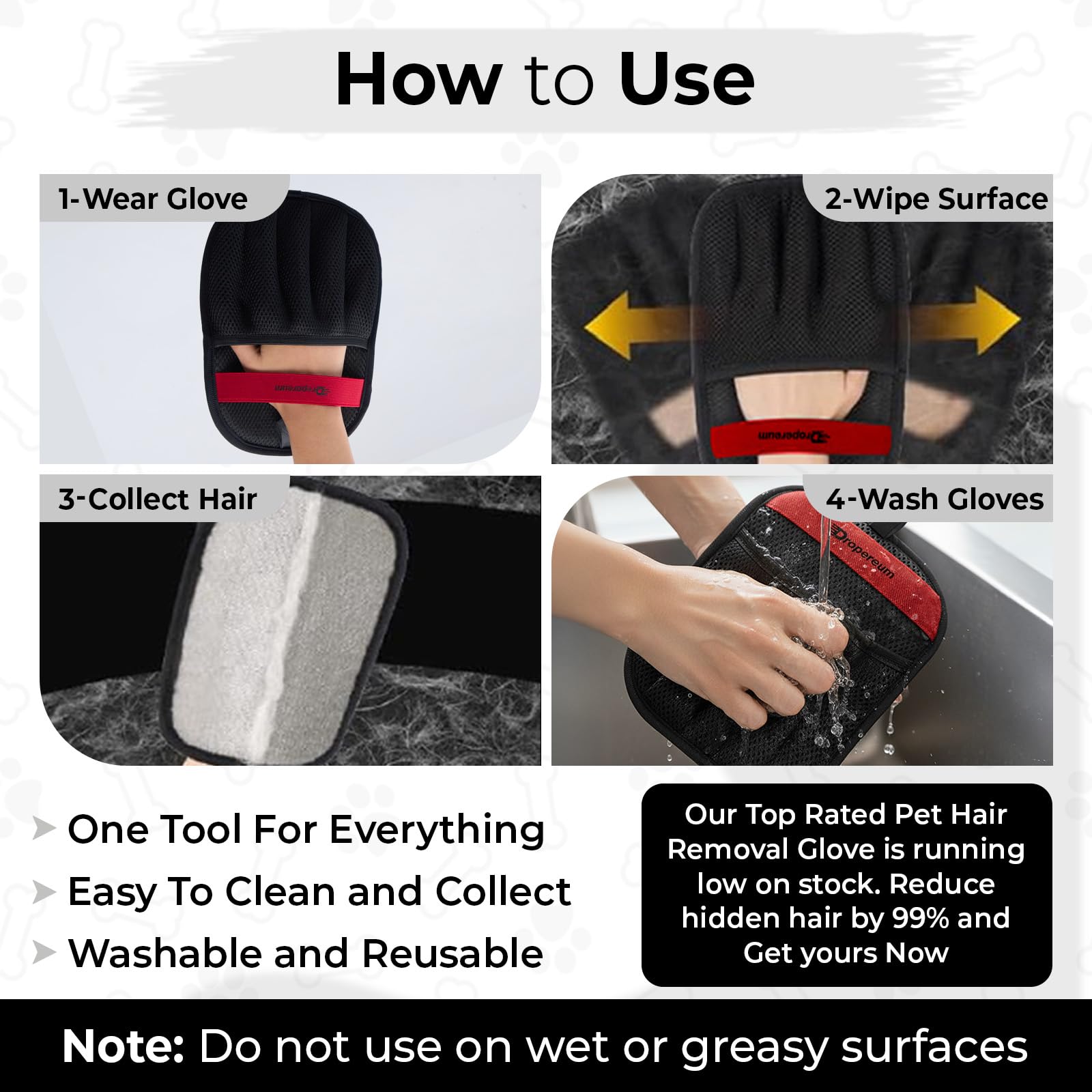 Dropereum-guantes-uso-multisuperficies para ropa, sofás, alfombras y más