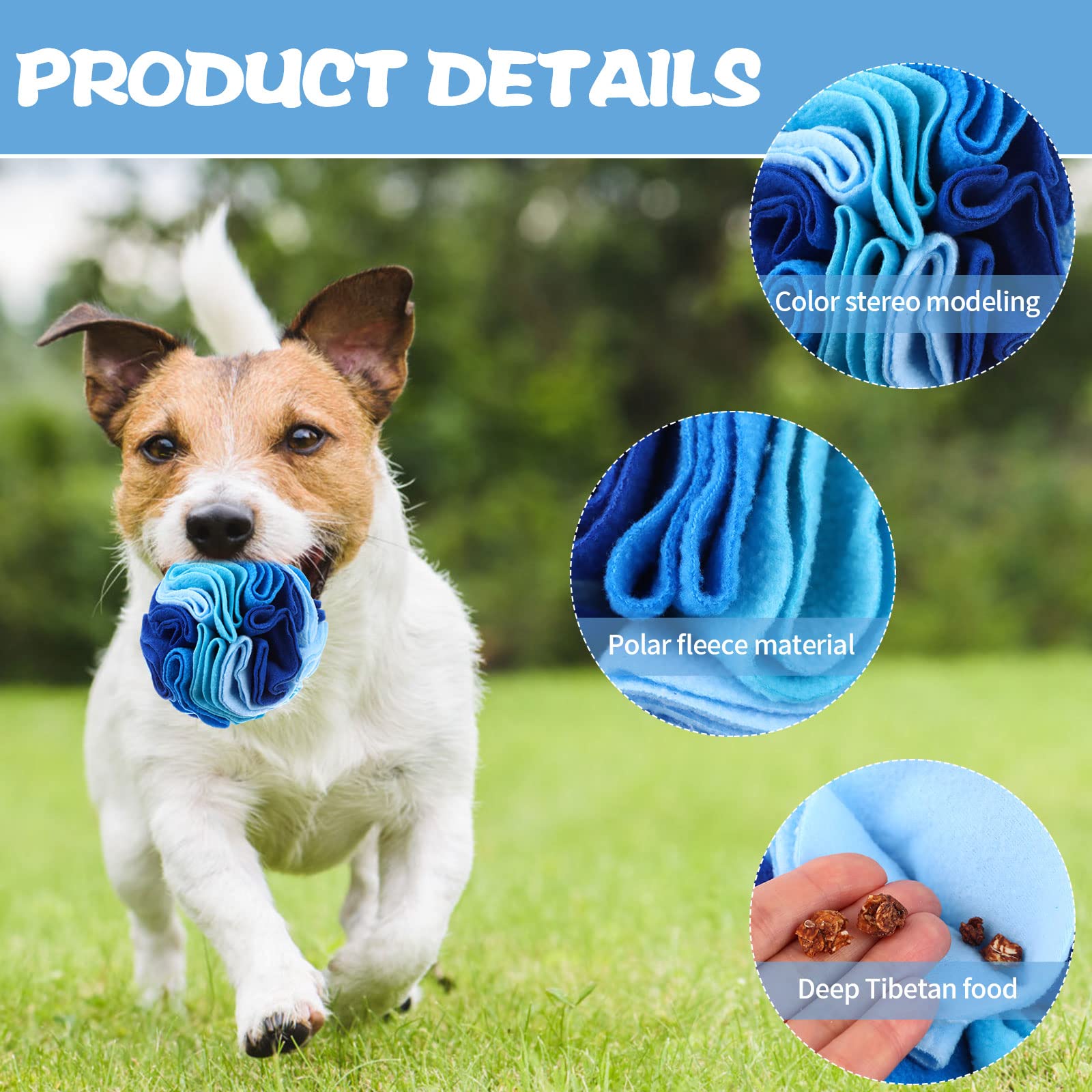 Droutti bola forro polar – material suave y duradero para masticar