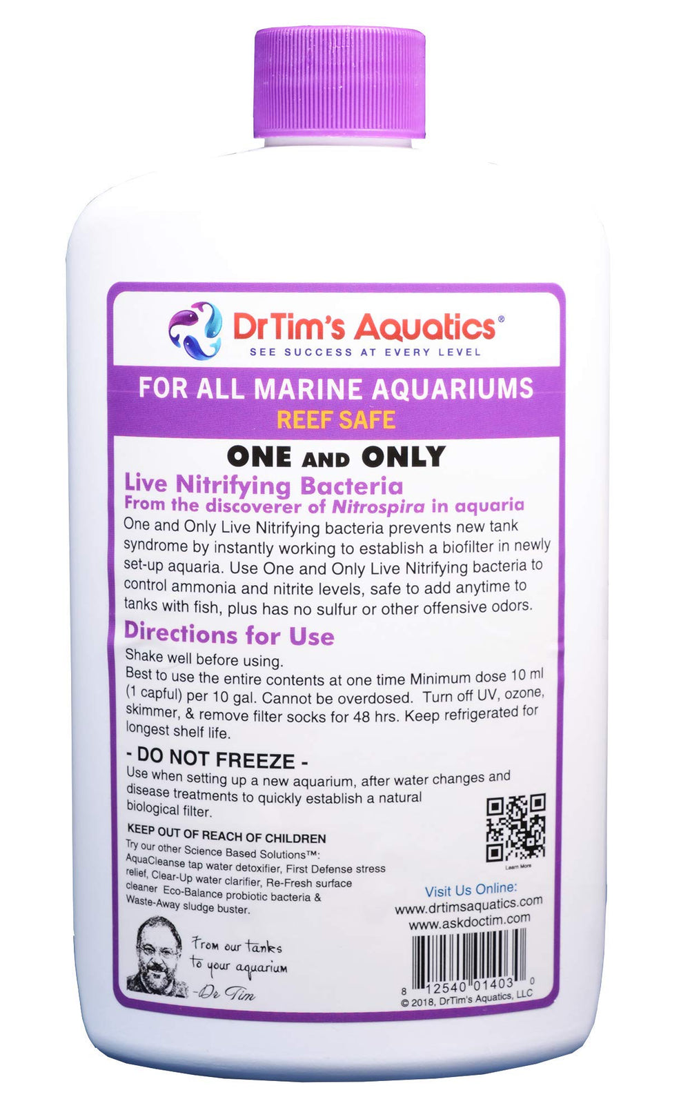 DrTims Aquatics Uno y Único, inicio de ciclado natural para acuarios nuevos.