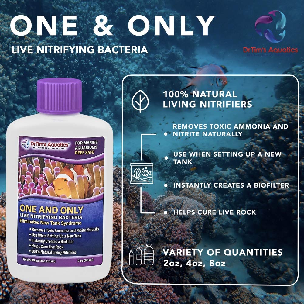 DrTims Aquatics Uno y Único, mantenimiento biológico constante para claridad del agua.