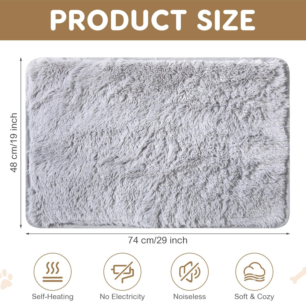Drydiet alfombra mascota plush gris, suave para siestas