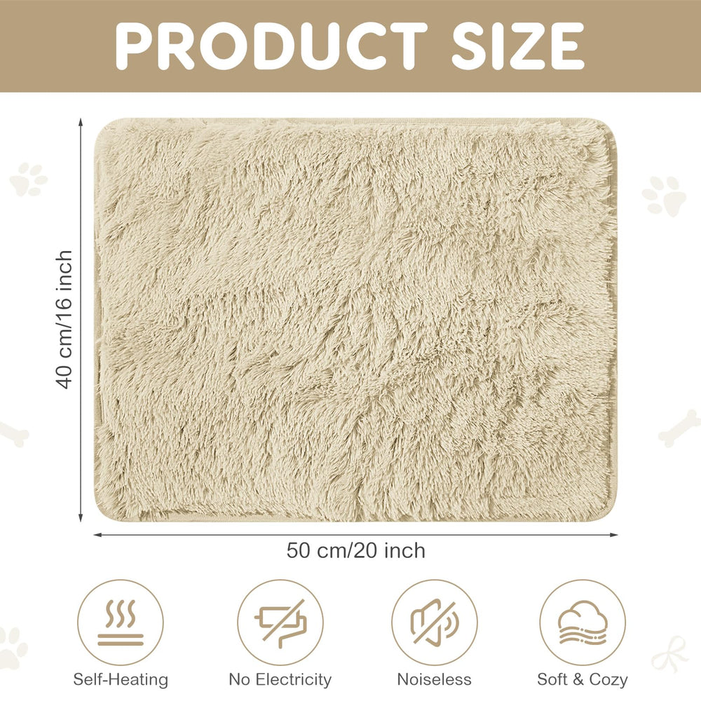 Drydiet alfombrilla gato textura pelo falso, suave y acolchada para siestas tranquilas.