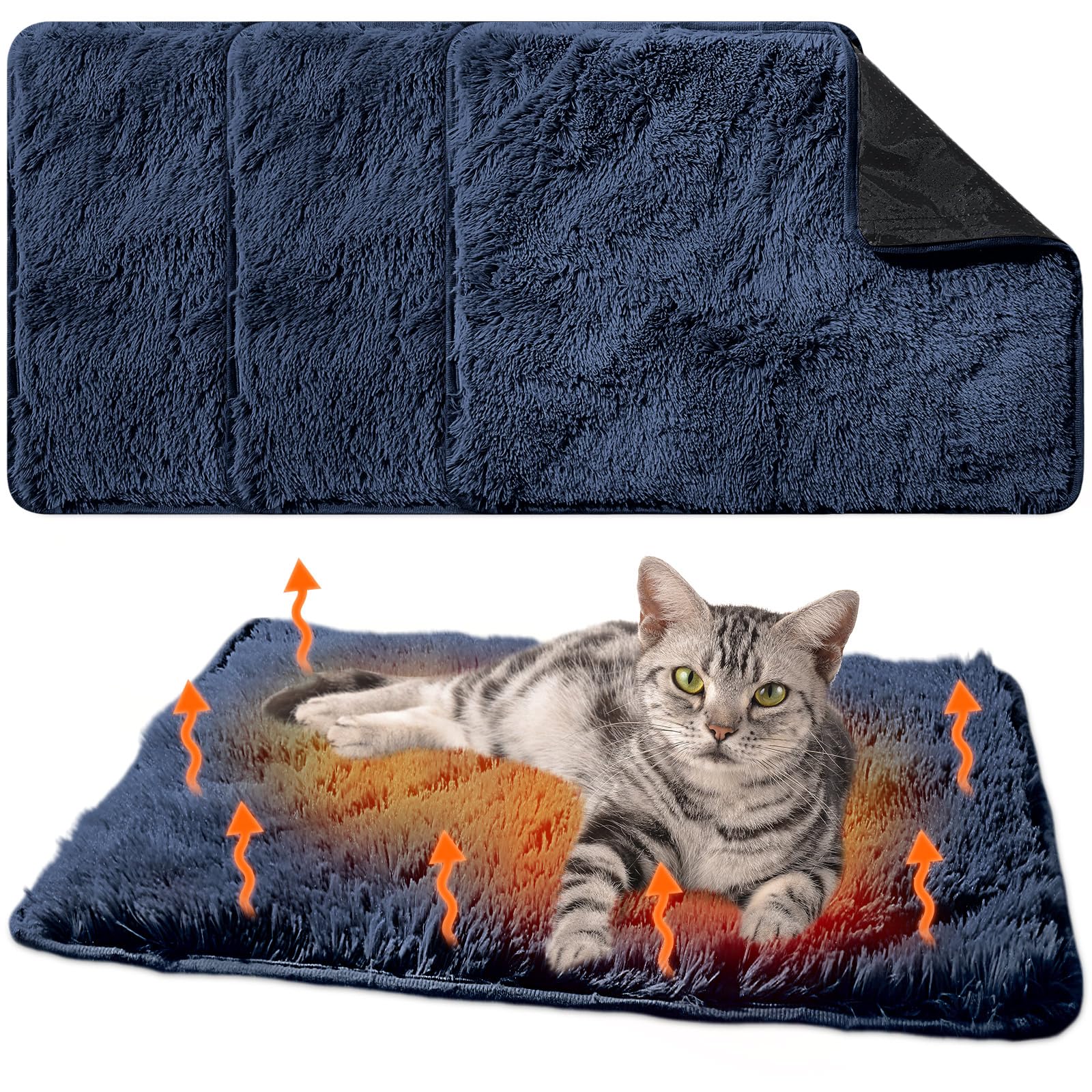 Drydiet almohadilla auto-calentante para gato, vista general, descanso cálido