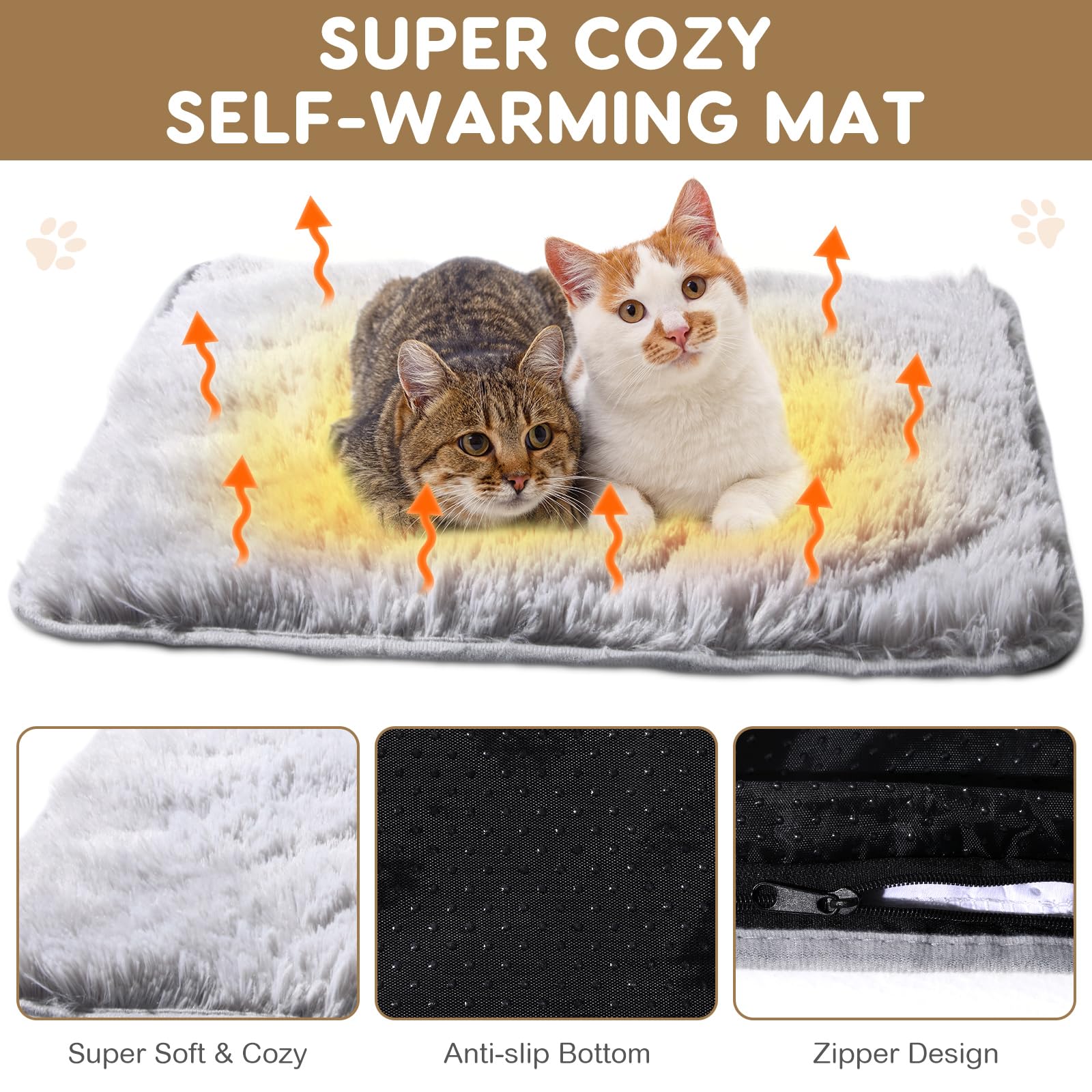 Drydiet cama mascota plush gris, descanso cómodo
