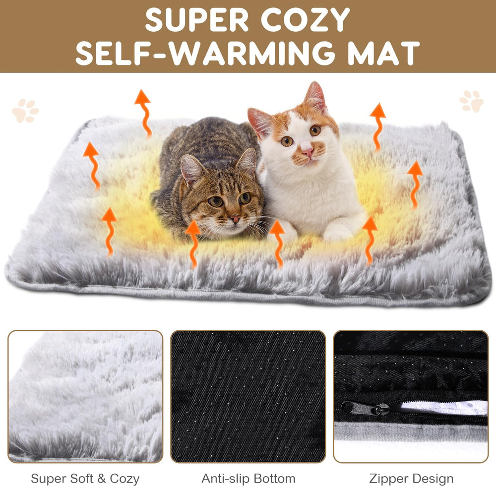 Drydiet cama mascota plush gris, descanso cómodo