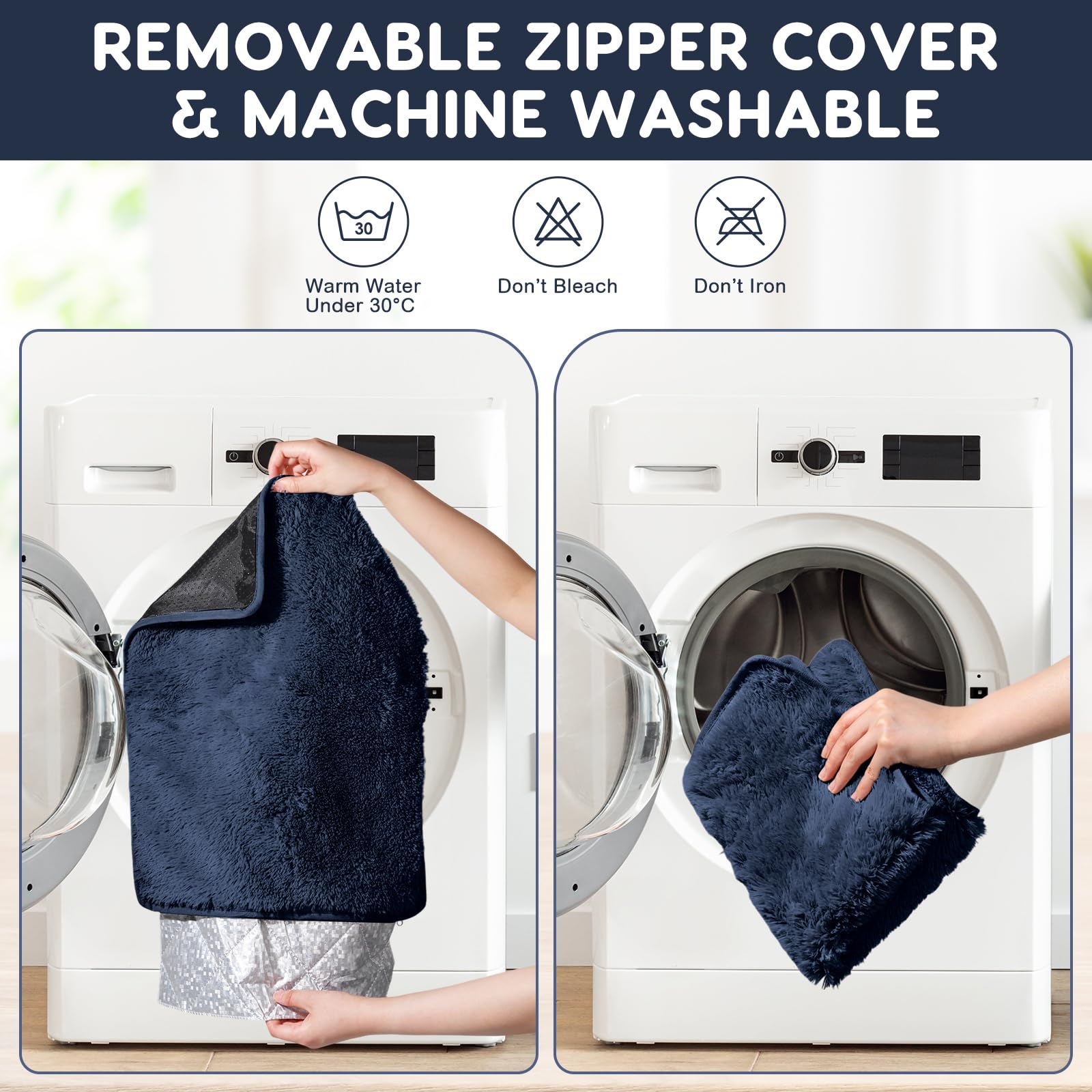 Drydiet funda desmontable lavable, cierre para limpieza fácil